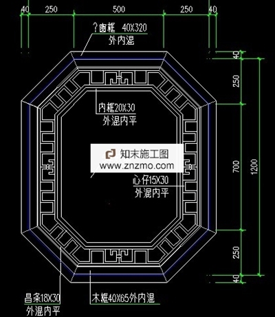 苏式漏窗图块 cad2007