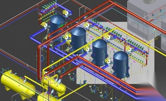 制冷系统3D模型