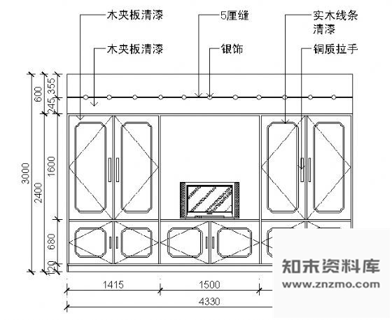 图块/节点餐厅包间立面