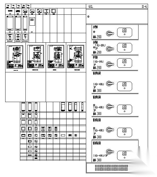 柜体面板标准图块