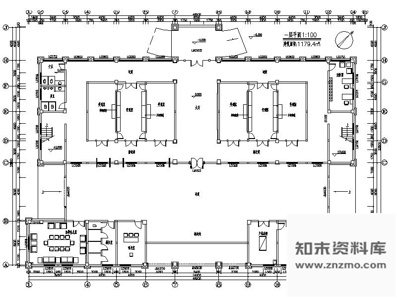 施工图中级法院固定刑场室内装修方案 行政机构