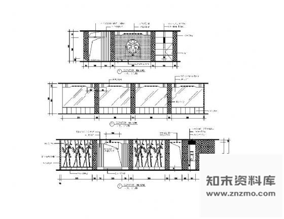 图块/节点酒楼大餐厅立面设计图