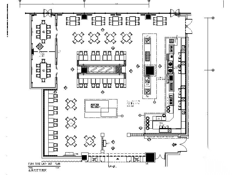 [江苏]万达酒店全日制餐厅室内设计施工图（含效果图）