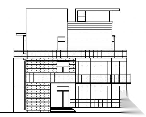 独体别墅建筑施工图