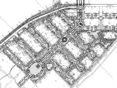 [河南]法式新古典住宅区植物CAD施工图