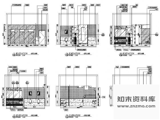 图块/节点男卫生间立面设计图