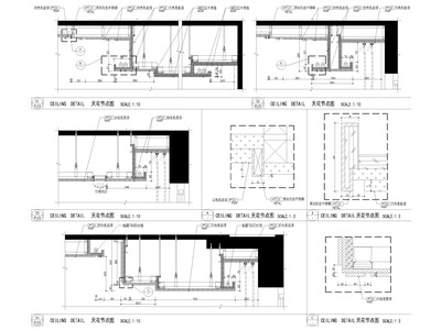 [上海]142㎡现代三居室家装样板间施工图 平层