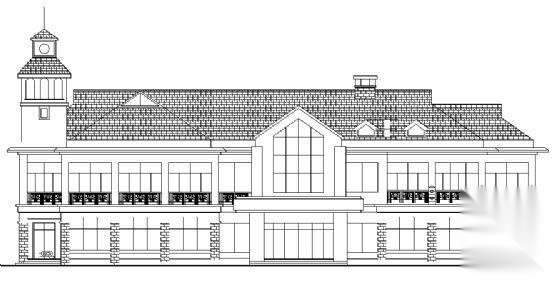 某山庄会馆建筑施工图