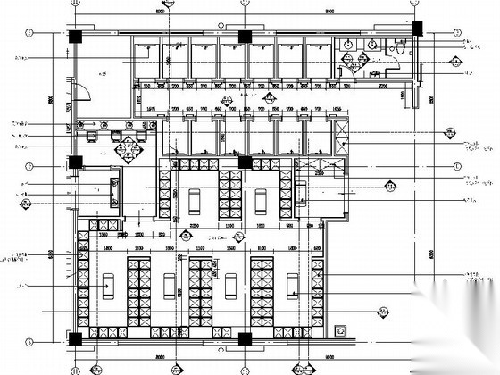 [江苏]典雅花园式酒店附楼浴室区装修施工图（含效果）