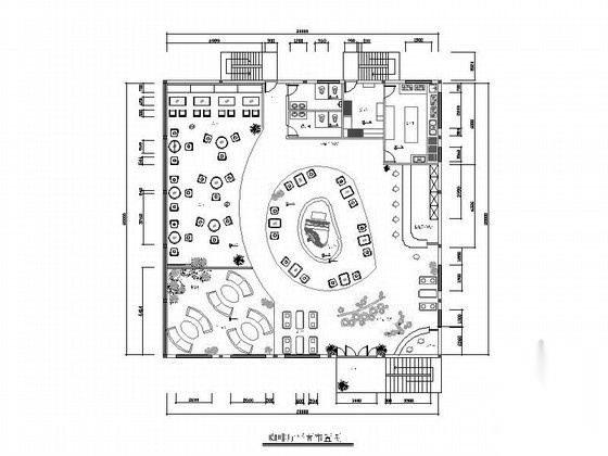 某咖啡厅平面布置图