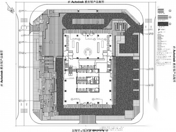 [重庆]现代金融商业区景观规划设计施工图