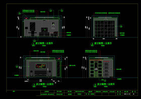 卧室一立面图cad图纸
