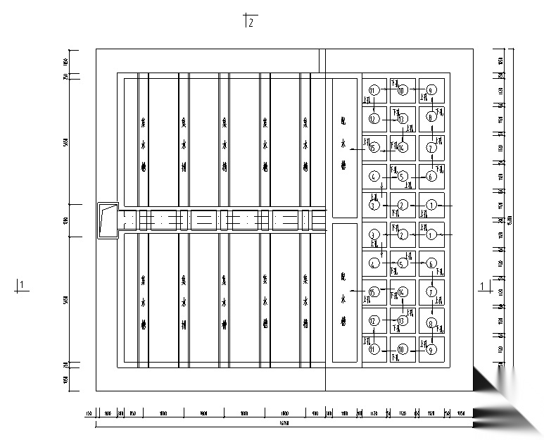 江西瑞金市某水厂扩建设计图纸