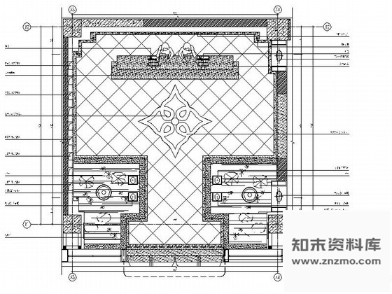 施工图养生会所大堂装修图