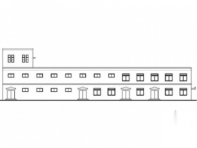 某校二层浴室建筑施工图