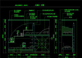 儿童床设计CAD剖面设计