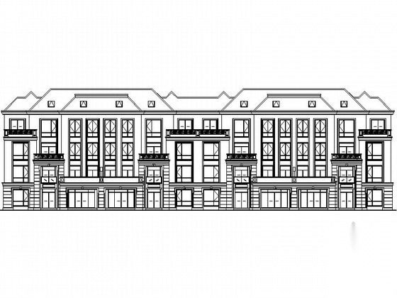 江苏 某小区四层园洋房建筑施工图