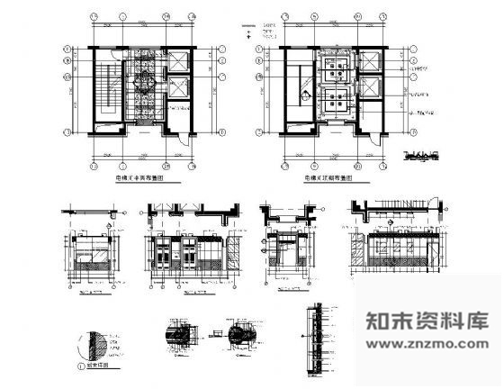 图块/节点电梯厅装修详图