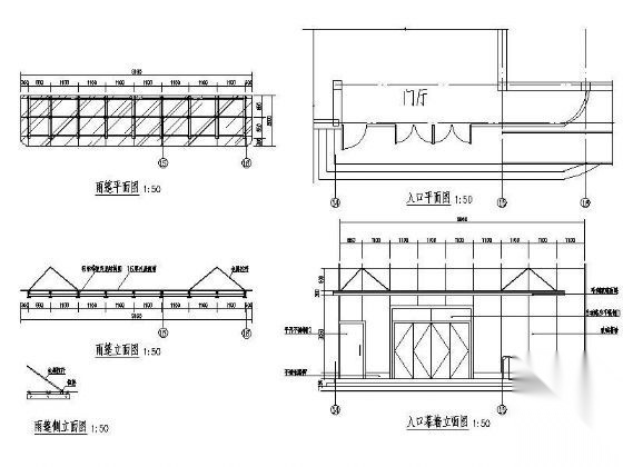 医院入口幕墙详图