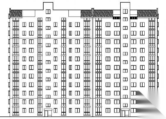 某十二层住宅楼建筑施工图