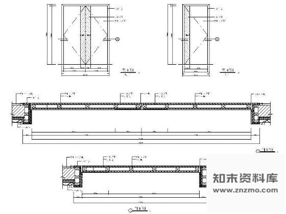 图块/节点办公室木门详图 通用节点