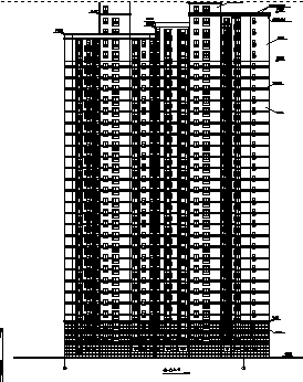 高层塔式商场住宅建筑施工图