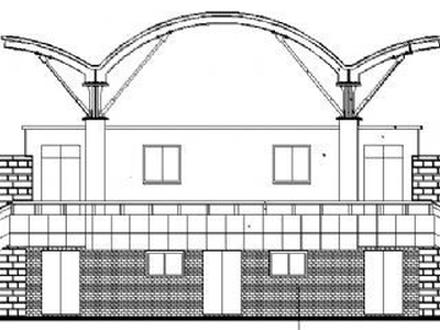 体育馆主席台建筑施工图 体育场