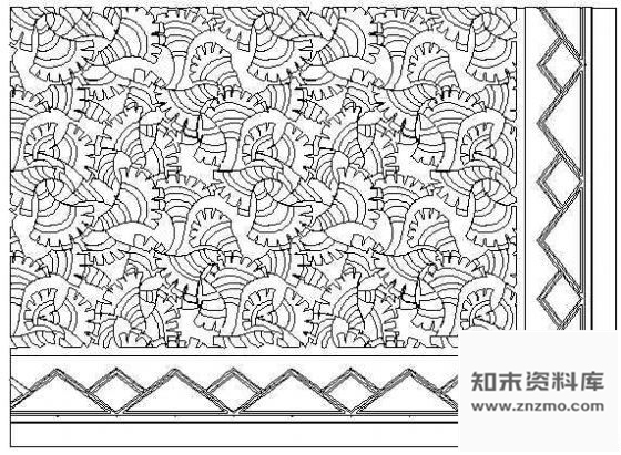 图块/节点中国传统文化地毯图案07