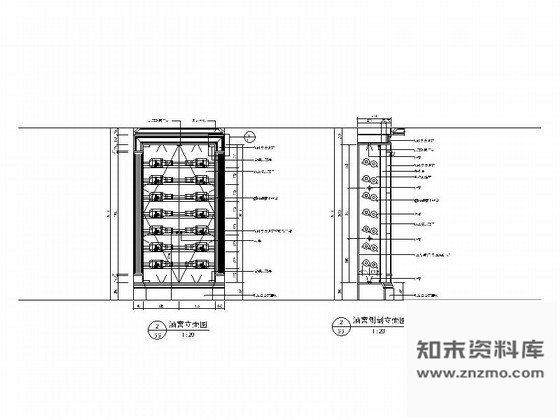 图块/节点别墅酒窖酒架详图