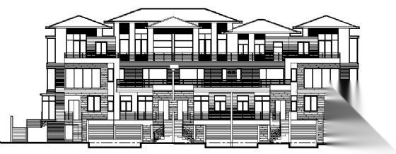 万科丹堤3号别墅建筑施工图