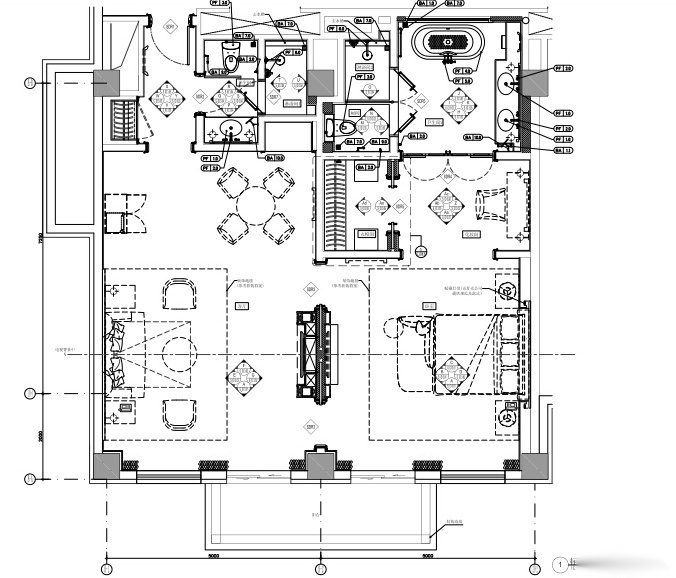 文安希尔顿度假酒店CAD+PDF施工图