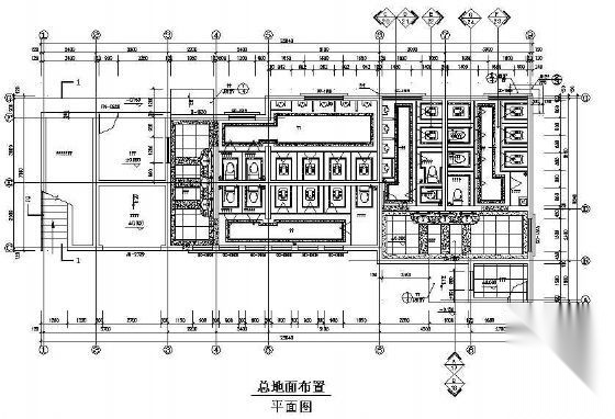 公共卫生间装修施工图