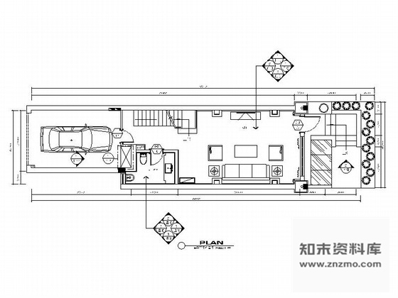 施工图浙江上虞简约欧式四层别墅装修CAD施工图含效果图