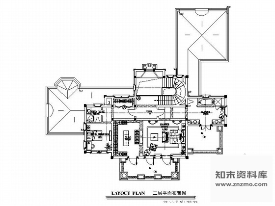 施工图北京经典法式新古典两层别墅样板房施工图