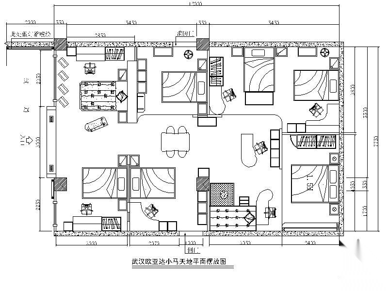 某家私专卖店施工图