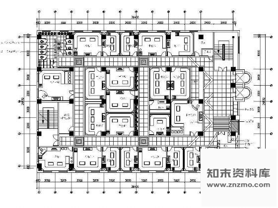 图块/节点KTV空间平面设计图