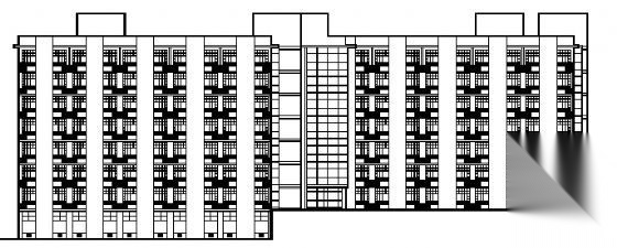 西南医院公寓楼建筑施工图