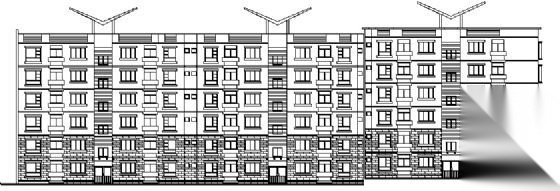 底层商铺住宅楼建施