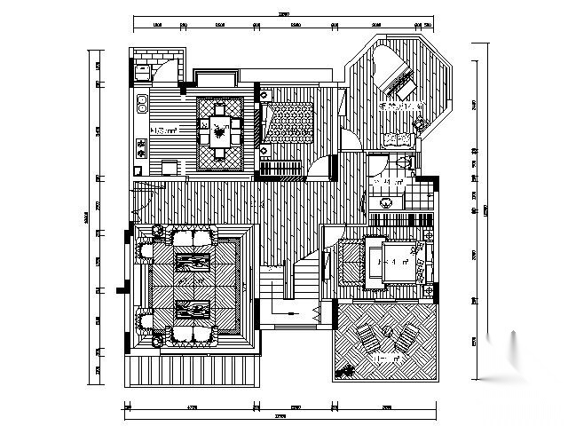 [深圳]西欧风情双层别墅施工图（含效果）