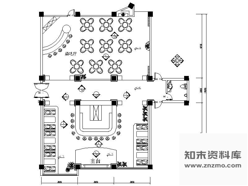 施工图精致小酒吧装饰图