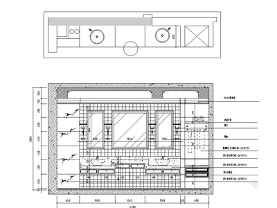 [山西]200㎡现代风格跃层公寓装修施工图