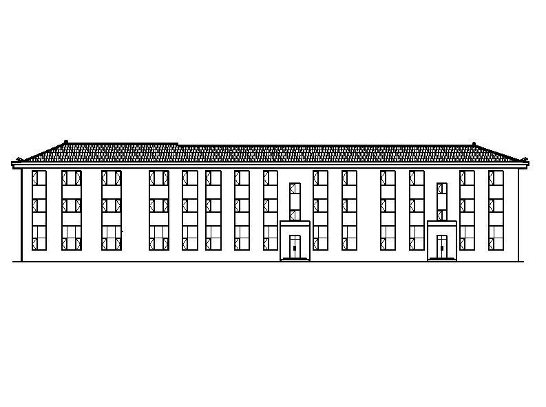 [宁夏]五层砖瓦屋面综合办公楼建筑施工图