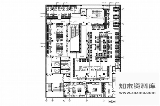 施工图北京西南卫星城旅游风景区自助烤肉店室内施工图