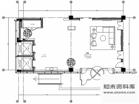 施工图安徽五星级酒店多功能厅室内装修图