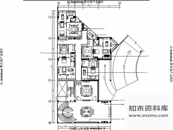 施工图福州泰式会所SPA设计装饰CAD施工图含效果图