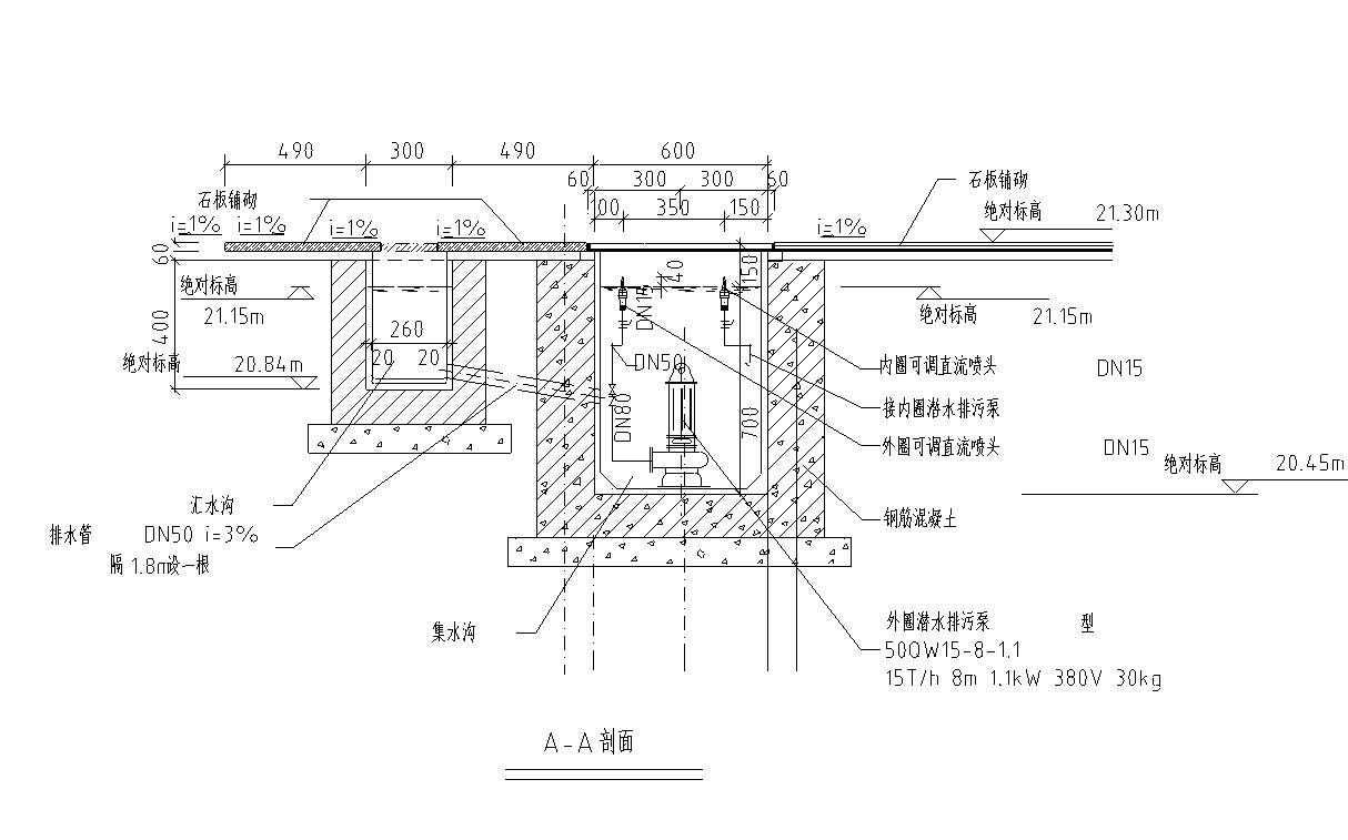 ​景观细部施工图—旱喷旱池设计