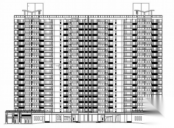 [广东省惠州市大亚湾]某十八层商住楼建筑施工图