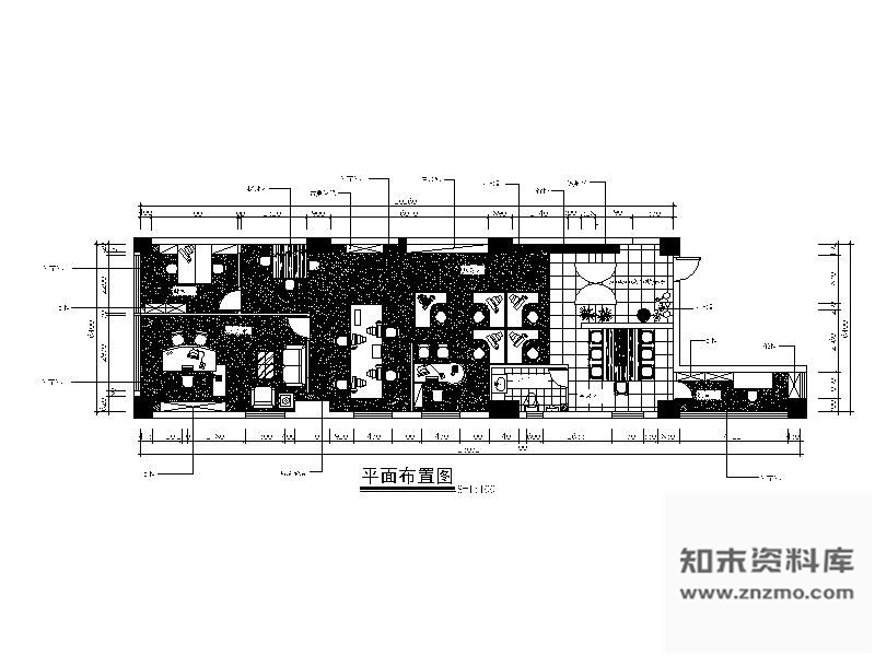 图块/节点某办公空间平面图