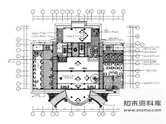 图块/节点酒店一层平面布置图