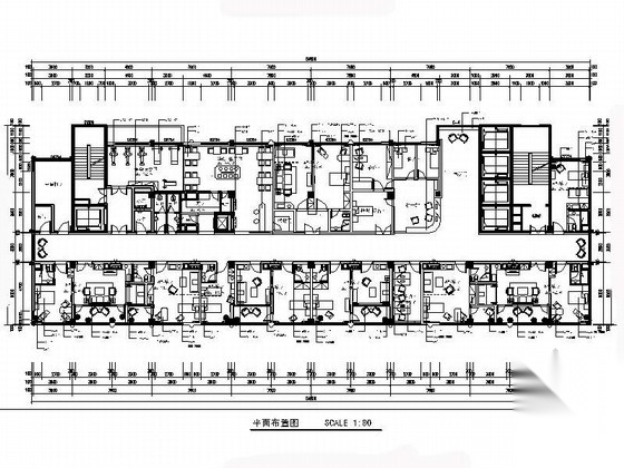 [重庆]清新优雅三级甲等中医院住院楼室内装修施工图